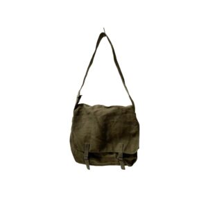 [DEADSTOCK] 50-60’s “FRENCH ARMY” LINEN CANVAS SHOULDER BAG