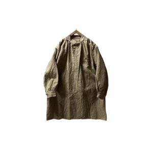 [DEADSTOCK] 50’s “FRENCH ARMY / HM” HEAVY LINEN BOURGERON SMOCK