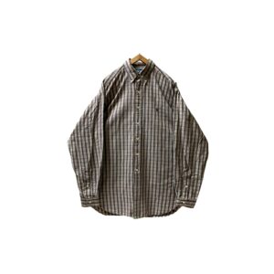90’s “RALPH LAUREN” CHECK BD WIDE SHIRTS made in INDIA (XL相当)