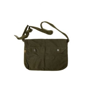 30-40’s “FRENCH ARMY” LINEN CANVAS SHOULDER BAG