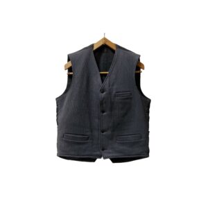 40-50’s “FRENCH VINTAGE” COTTON WORK VEST made in FRANCE